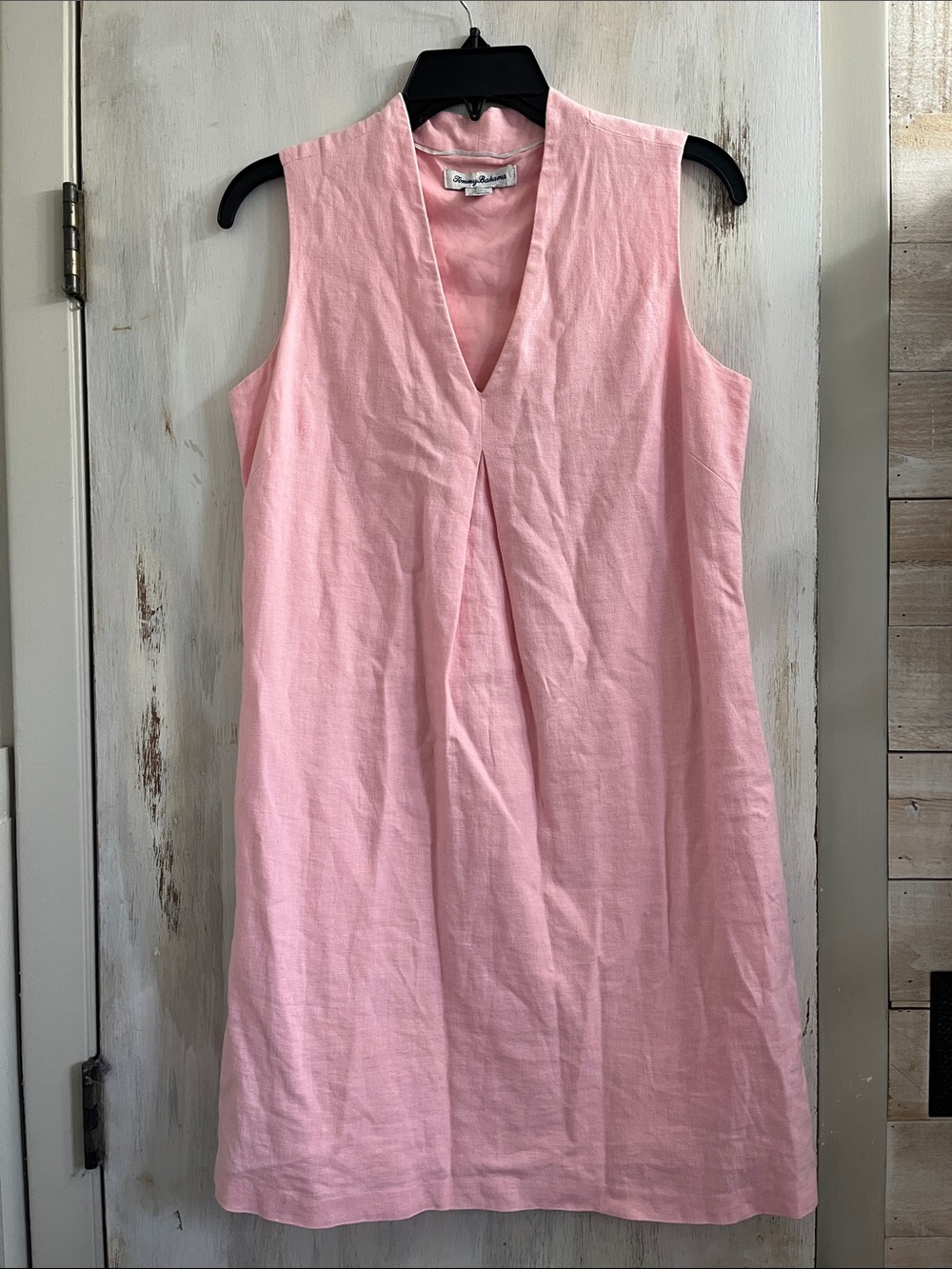Tommy Bahama sleeveless linen-blend shift dress Pink Small